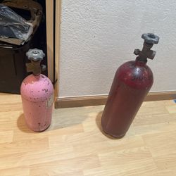 Welding Tanks Small 18in And 21in Lot Of 2