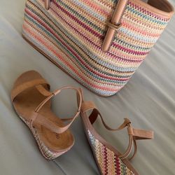 Style & Co. Matching Purse And Sandals Size 6