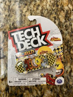 Tech Deck World Industries - New - Flameboy Checker Yellow