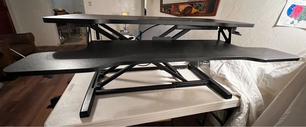 FITUEYES 36” Standing Desk Converter w/ Keyboard Tray