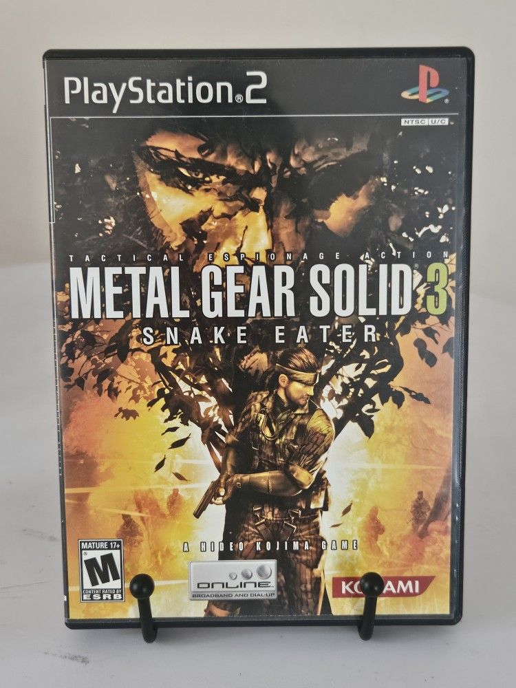 Metal Gear Solid 3 Snake Eater Sony PlayStation 2 PS Video Game CIB With Manual
