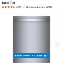 Bosch 800 Series 24 in. Stainless Steel Top Control Tall Tub Bar Handle 42 dBA Dishwasher with Stainless Steel Tub
