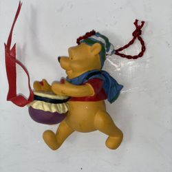 Disney Christmas Ornament Winnie the Pooh Marching with Jar of Honey