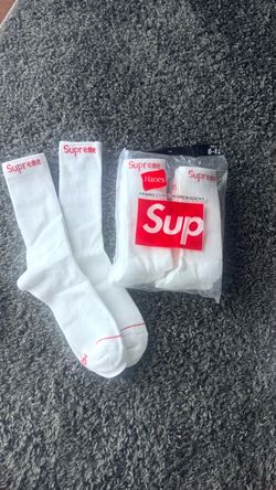 Supreme x Hanes Cushion Crew Socks 4-Pack READ DESCRIPTION