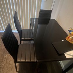 Dining Table & 3 Chairs