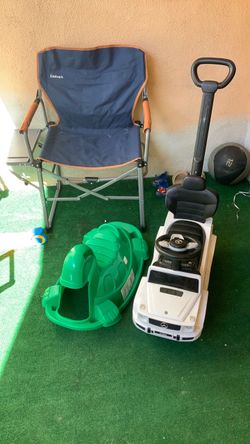 Mercedes Kids push car and turtle rocker