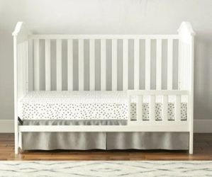 Cuna unisex color blanco