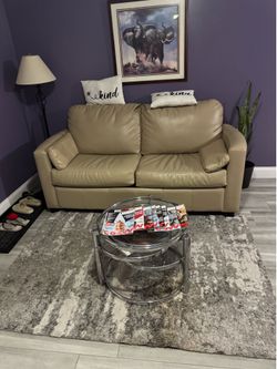 Jennifer Convertible Leather Sleep Sofa