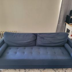 75.6" Square Arm Tufted Sofa