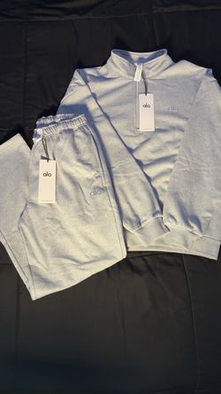 Alo Yoga Quarter-Zip Sweatsuit Set Size -S