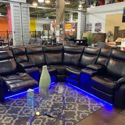New sectional with LED Lights! Power Recliners And Usb Ports
