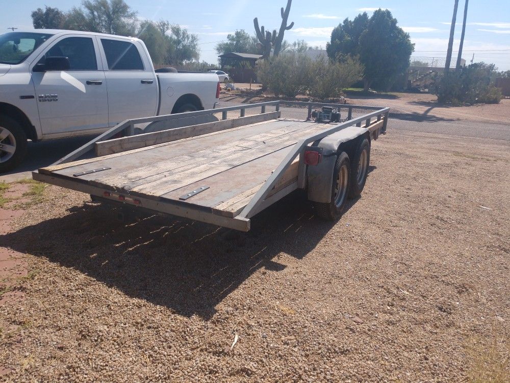 trailer, 6' 1/2" X 16', car hauler