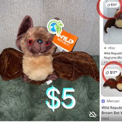 $5 Bran new wild Republic Bat 🦇 Plushy with tag very cute