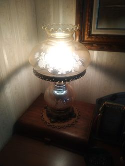 vintage hurricane lamp