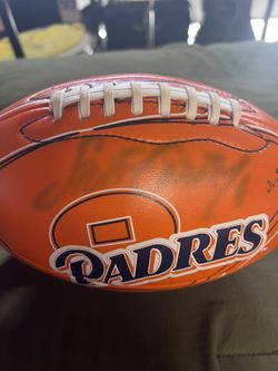 Steve Garvey Autographed Padres Football 