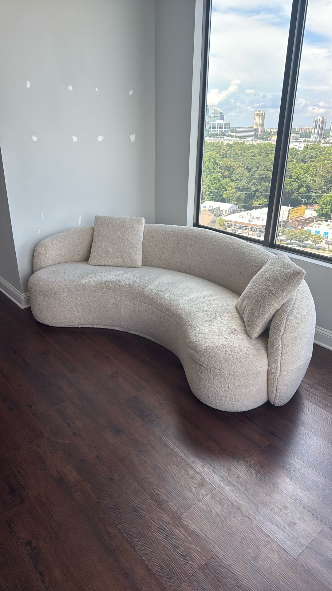 Boucle Cream Couch 