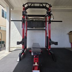 Vesta Pro Series 2in1 Squat Rack | Functional Trainer | 400lb Weight Stack | Commercial Grade | Gym Equipment | FREE DELIVERY🚚