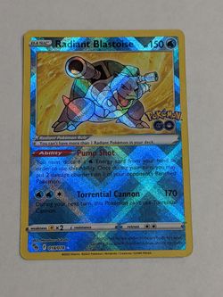 Pokémon Radiant Blastoise Pokémon Go Near Mint