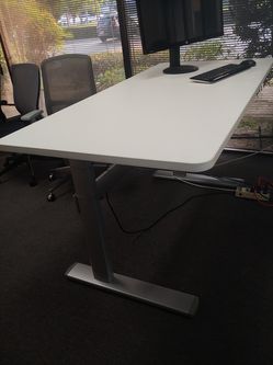 Adjustable height desk