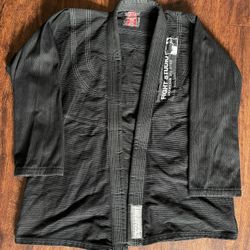 Black Break Point Brazilian Jiu Jitsu Gi Top Size A2