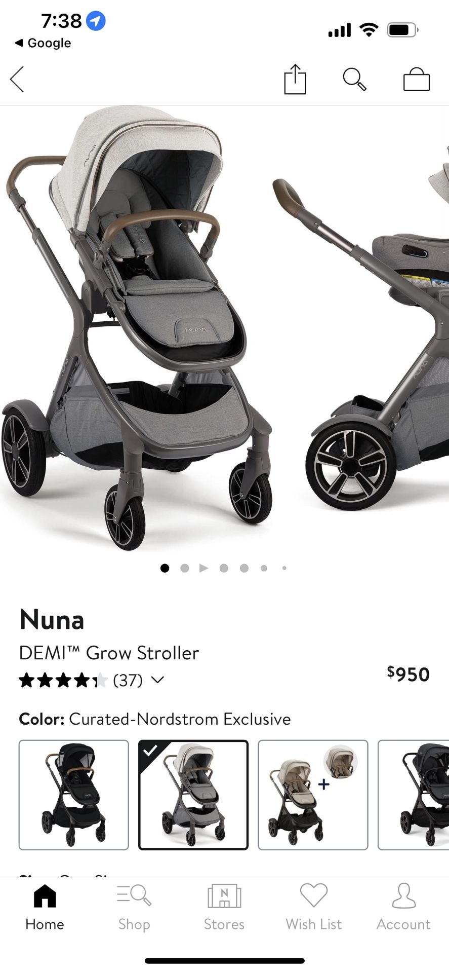 Used Nuna DEMI Grow Stroller