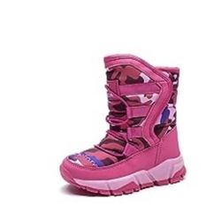 Snow Boots Winter Waterproof Slip Resistant Cold Weather Shoes (Toddler/Little Kid/Big Kid)