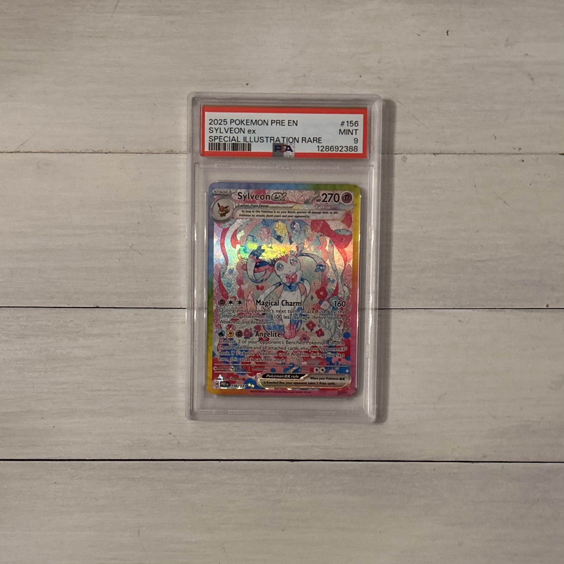 Pokemon Prismatic Evolutions Sylveon #156 Slab
