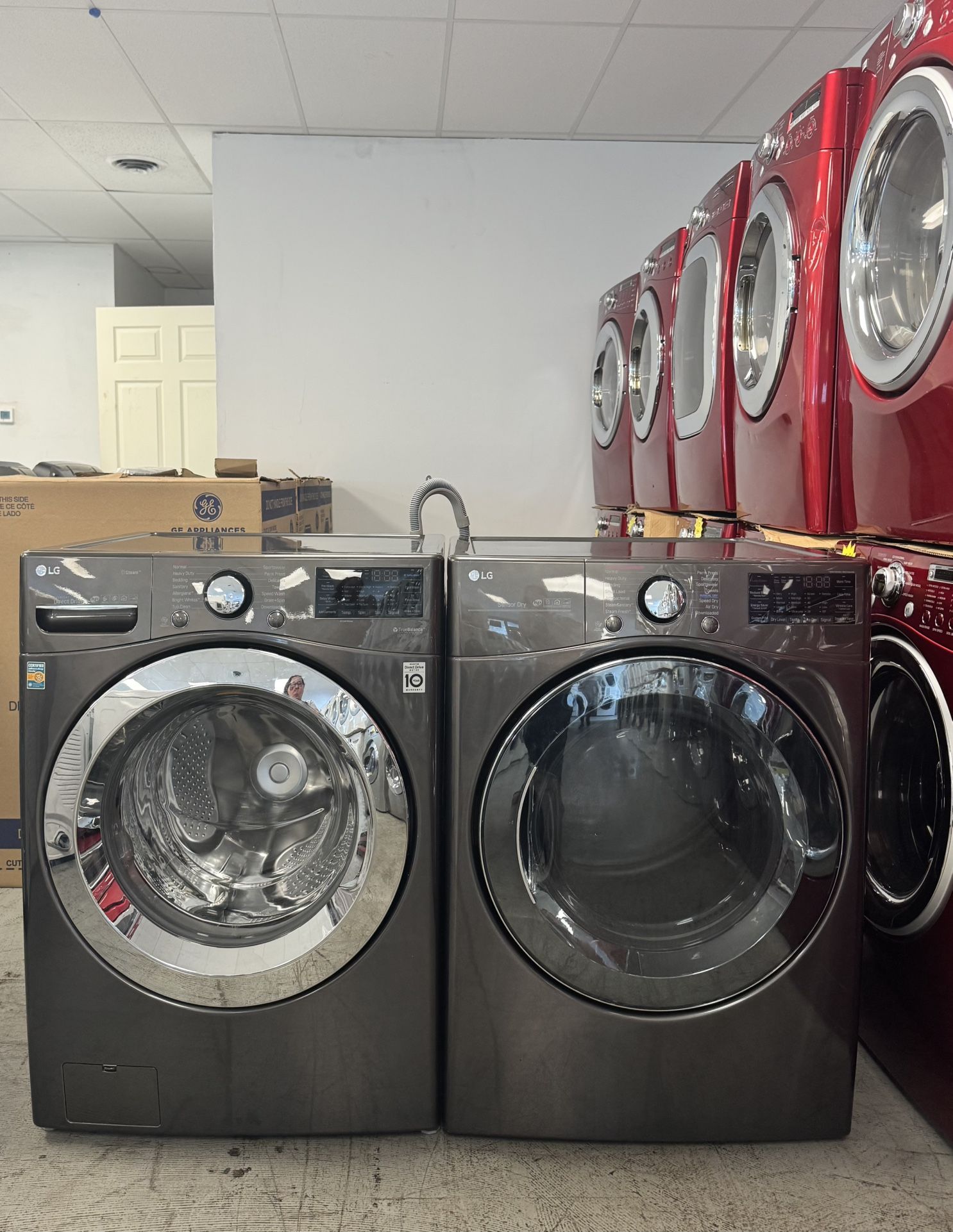 Large capacity stackable electric washer and dryer set, both work perfectly 1216 Hartford Turnpike Vernon CT