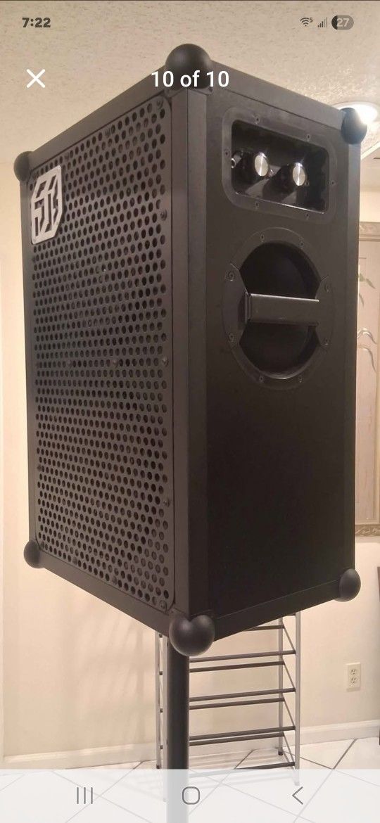 NEW Extended 10AH Battery & STAND & SOUNDBOKS 2 Black Loudest Portable Bluetooth Performance Speaker