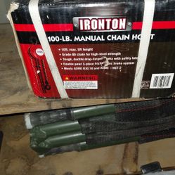 Ironton Manual Chain Hoists with 10ft. Lift