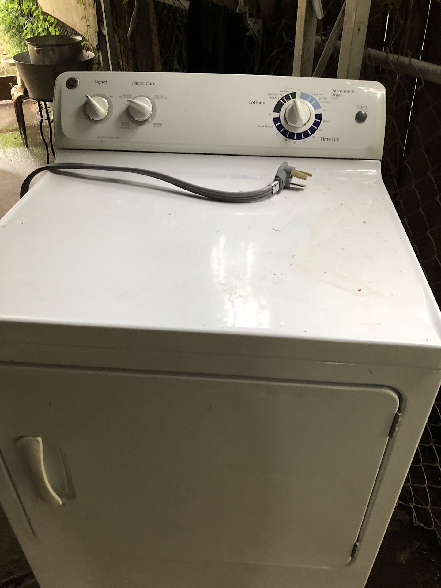 Electry dryer works good but some times it stops ..you can fix it or use it for parts