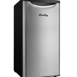 Danby 3.3 cu. ft. Mini Fridge Stainless Steel Look