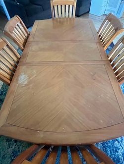 Dinner table and chairs
