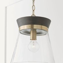Black & Gold Pendant Light (Finn by Capital Lighting) - BRAND NEW IN BOX