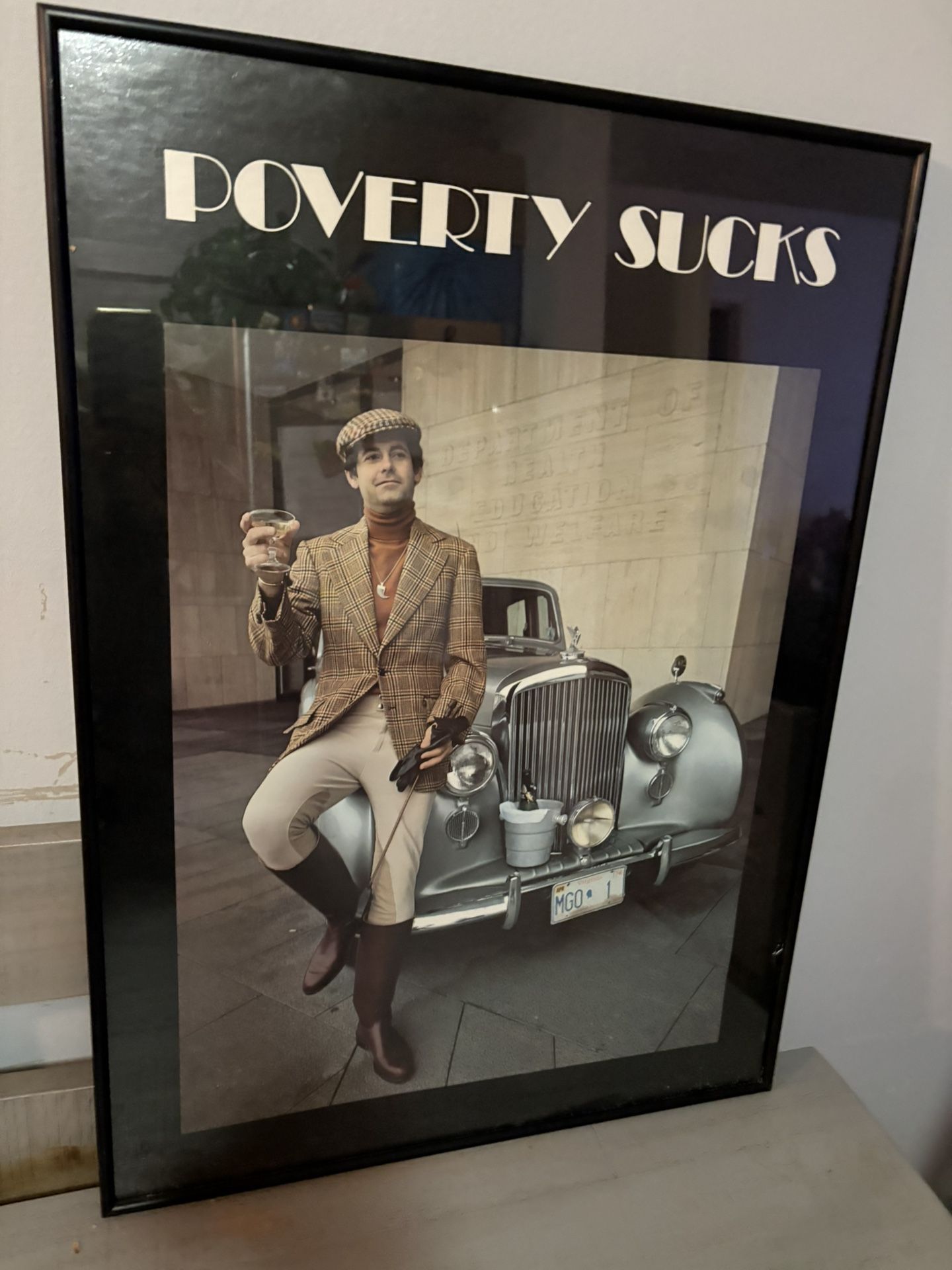 Poverty Sucks Man Poster