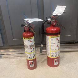 2 Fire Extinguishers 