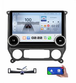 Car Stereo Radio Chevy Silverado 2014, 2015, 2016, 2017, 2018 GMC Sierra, Wireless CarPlay Android Auto, 11.5” Touch Screen Head Units, Backup Camera