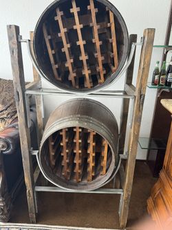 Wine Barrel Rack Holder 