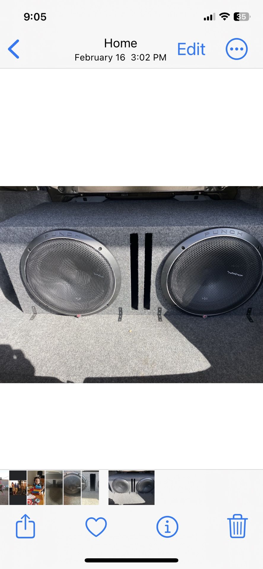 Rockford Fosgate Punch 2 D2 12” Subwoofers with Memphis Audio Amplifier