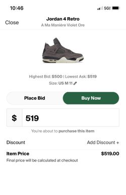 Jordan 4 Ma Maniere Violet Ore