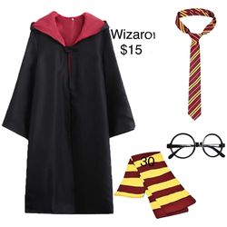 Harry Potter Gryffindor Wizard School Uniform Costume
