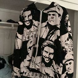 dresses, purse, curling iron and hair dry , and sweater