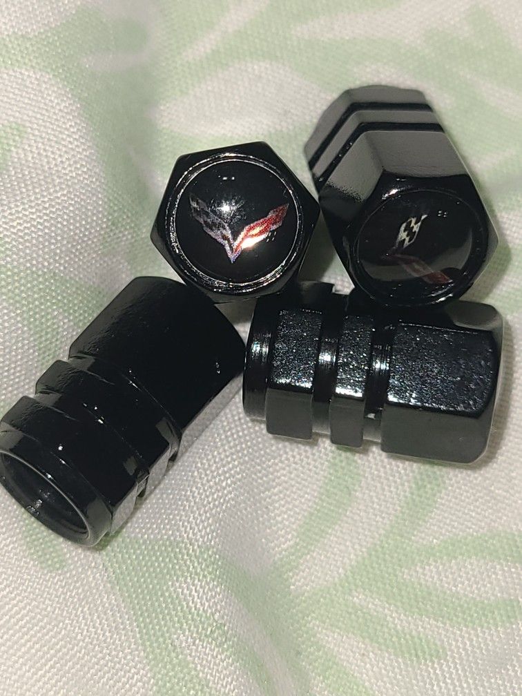 Corvette valve stem caps
