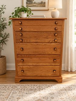 Oak dresser,  natural honey finish