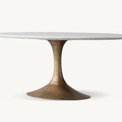 Oval Marble Dining Table 