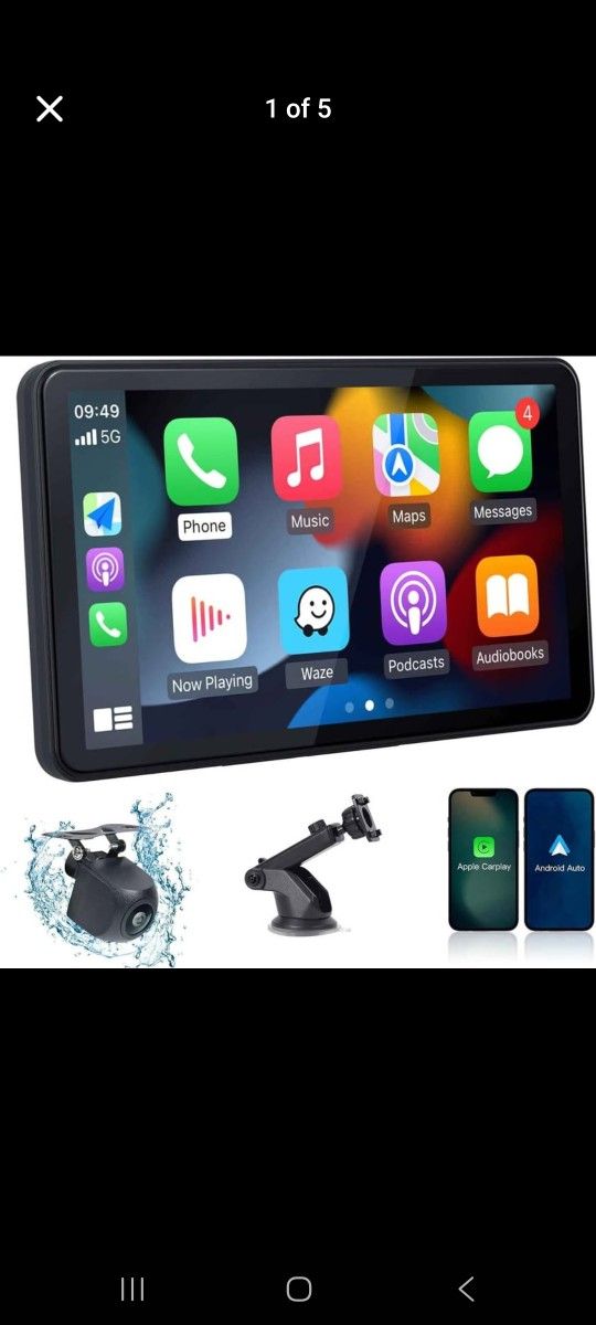 Apple carplay Screen 7‘’ Portable Android Screen Mirror Link Bluetooth Backup Camera radio stereo