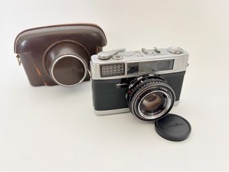 MINOLTA AL Vintage Retro Vintage Camera Rokkor-PF 1:2.0 45mm Lens With Case