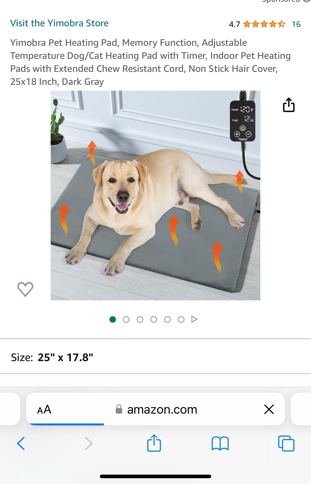 New Heated Dog Bed