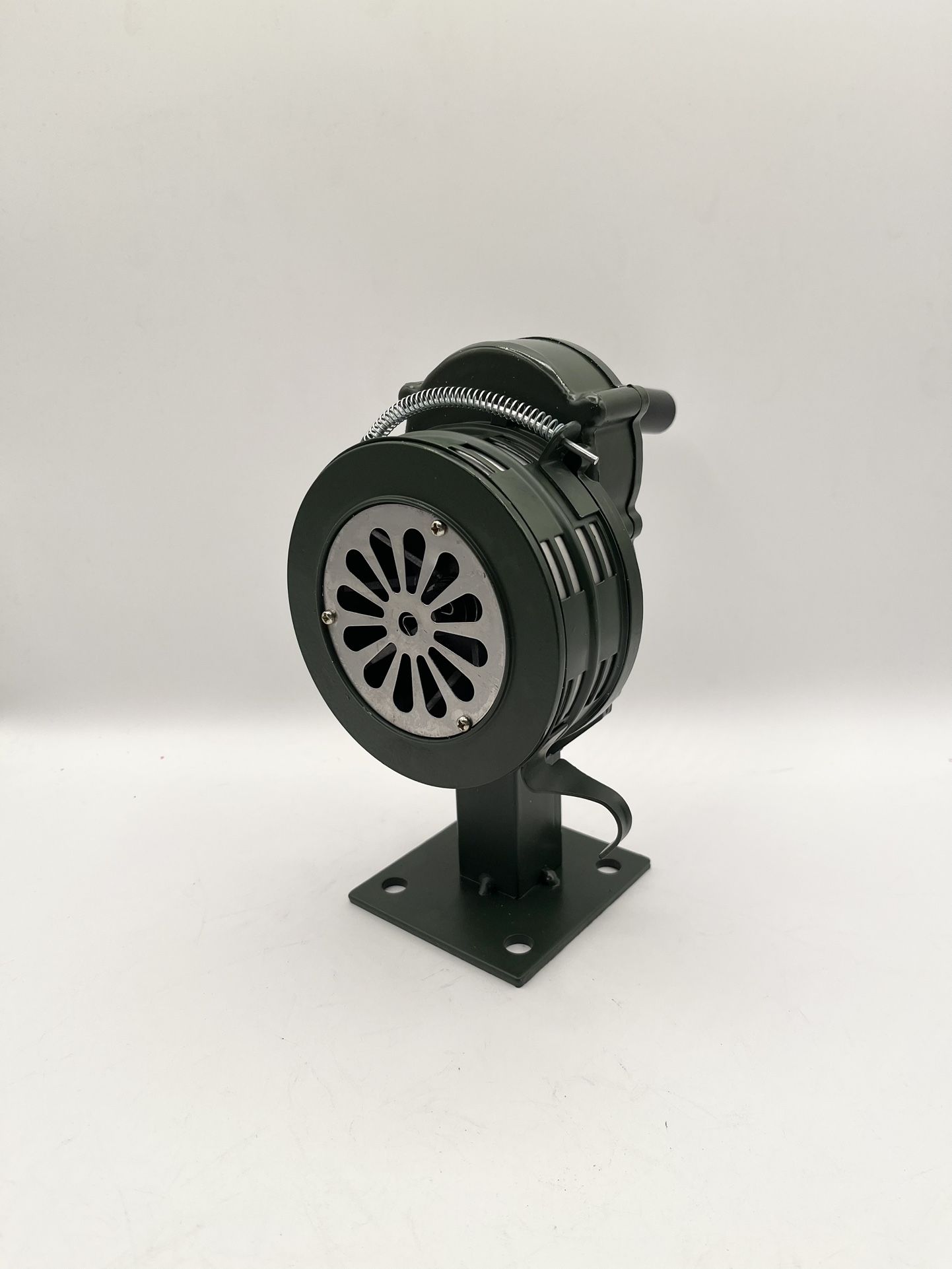 MYFULLY Handheld Air Raid Siren – 110dB Crank-Operated Alarm With Foldable Handle & Waist Pack