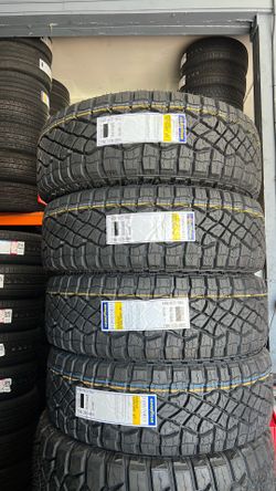 LT 285/70r17 Goodyear Wrangler Territory MT Set of 4 new tires includes installation and balance